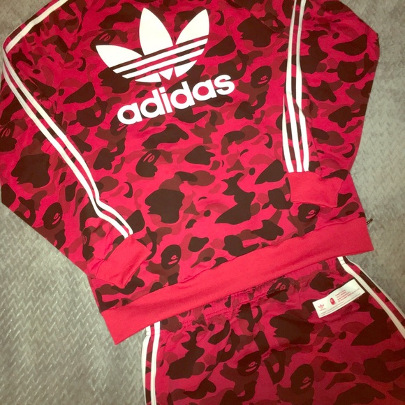 red camo adidas jacket